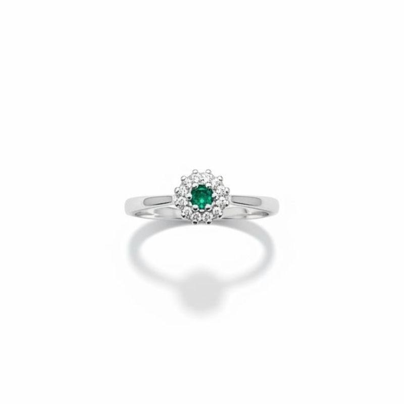 ANEL FORMATURA C/ ZIRC. ESMERALDA