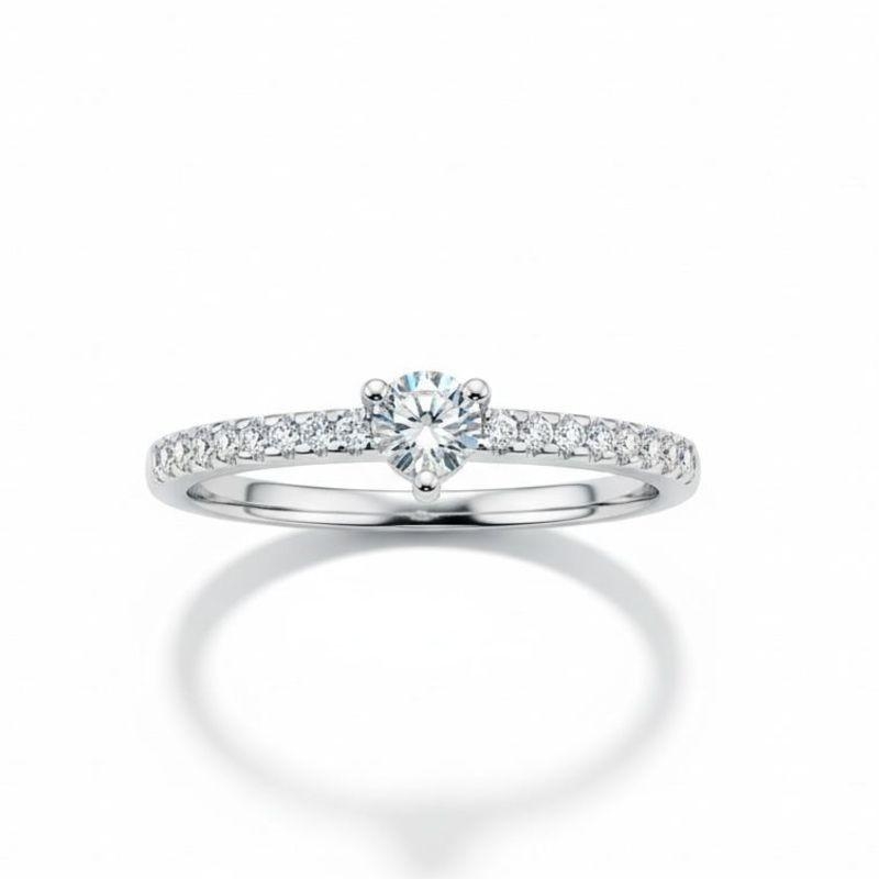 ANEL SOLITÁRIO C/ ZIRC. 3MM CRISTAL