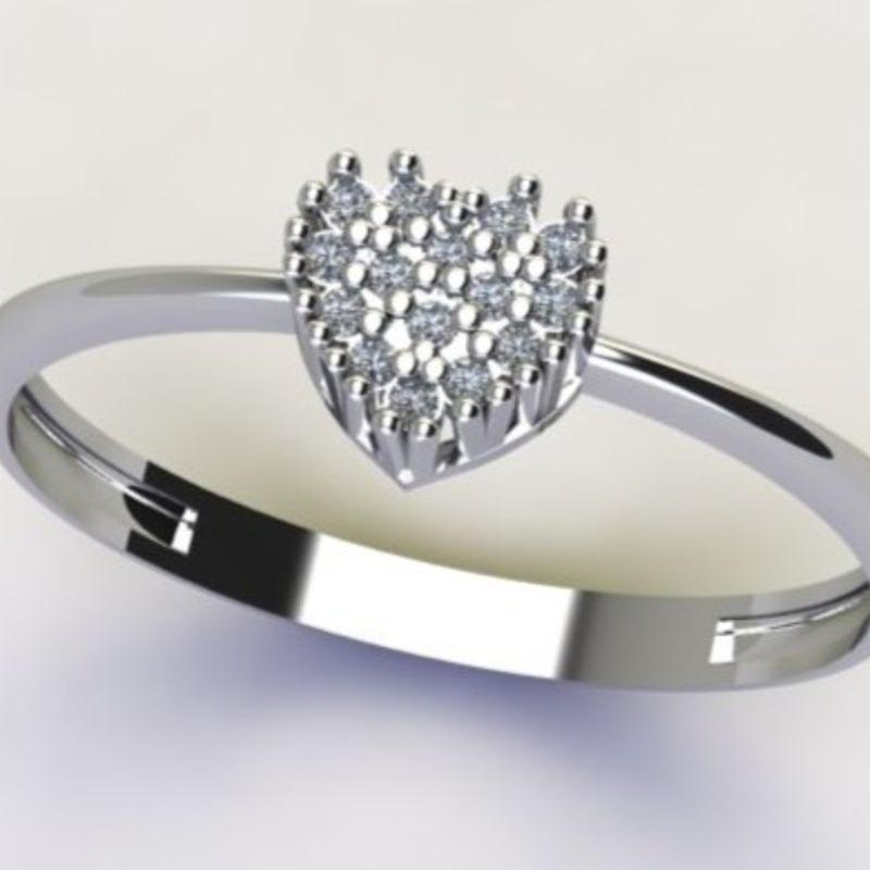 ANEL CORAÇÃO C/ ZIRC. CRISTAL