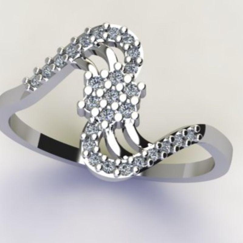 ANEL FLOR  C/ ZIRC. CRISTAL