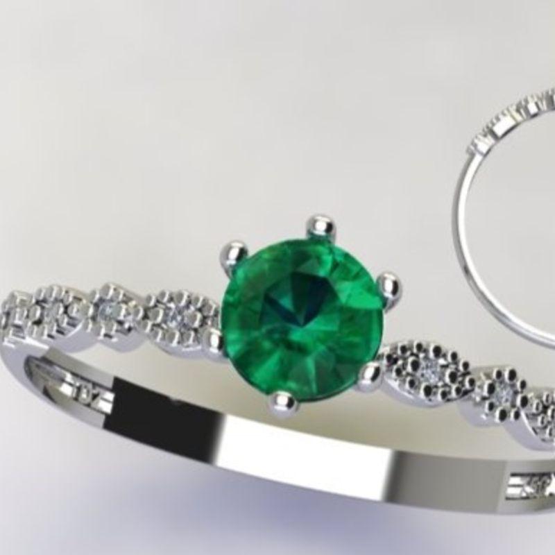 ANEL SOLITÁRIO C/ ZIRC. 5,5MM CRISTAL