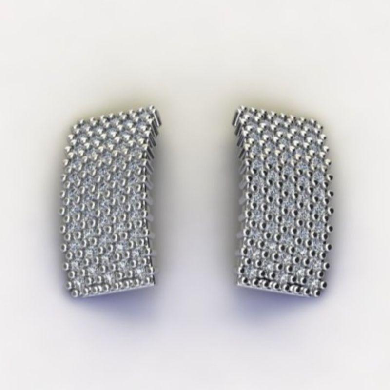 BRINCO RETÂNGULO  C/ ZIRC. CRISTAL