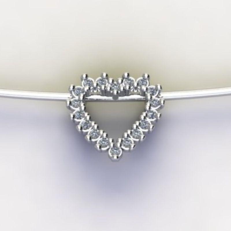 PG CORAÇÃO C/ ZIRC. CRISTAL