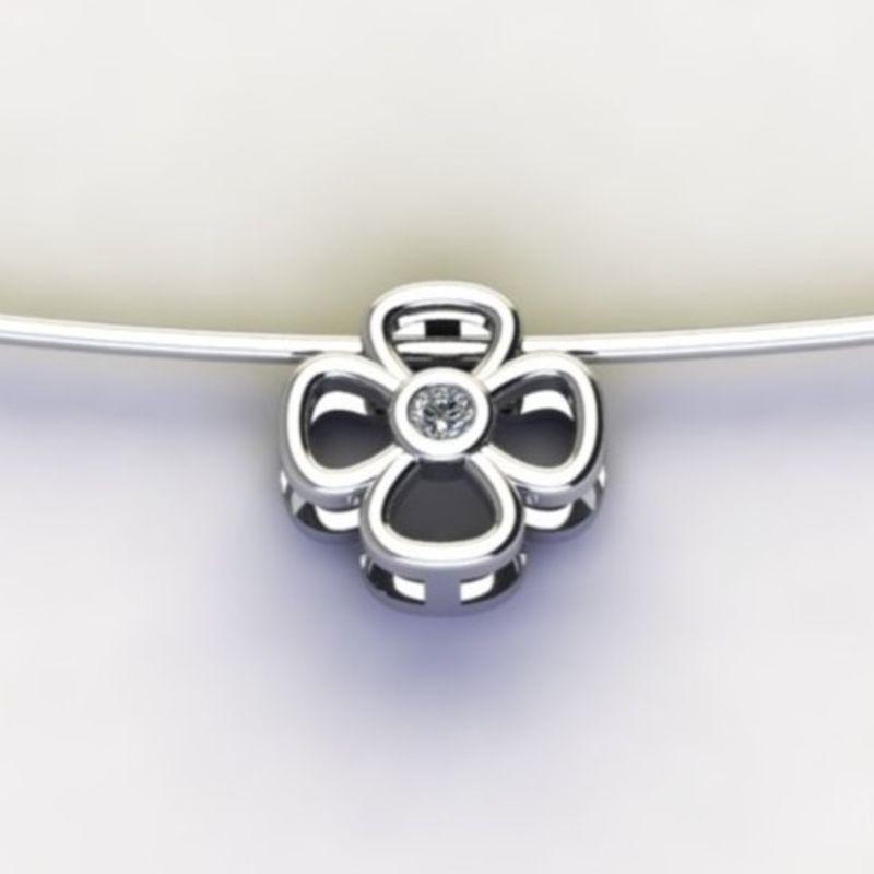 PG FLOR C/ ZIRC. CRISTAL