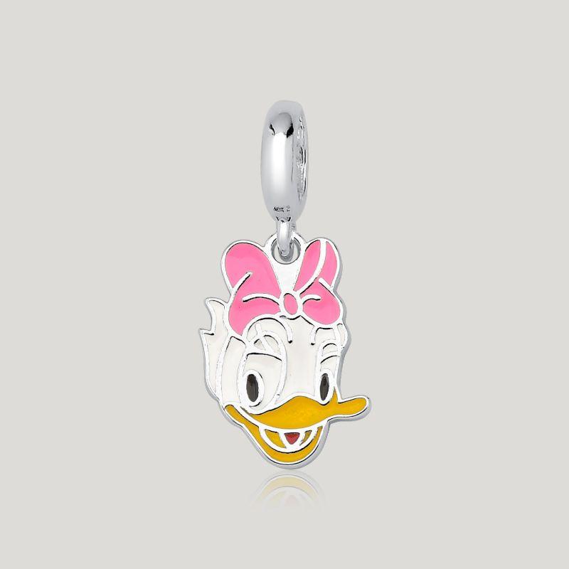 Pingente Margarida Disney Resinado - Prata 925