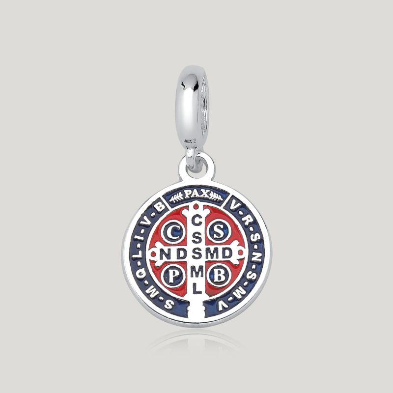 Pingente São Bento Resinado - Prata 925