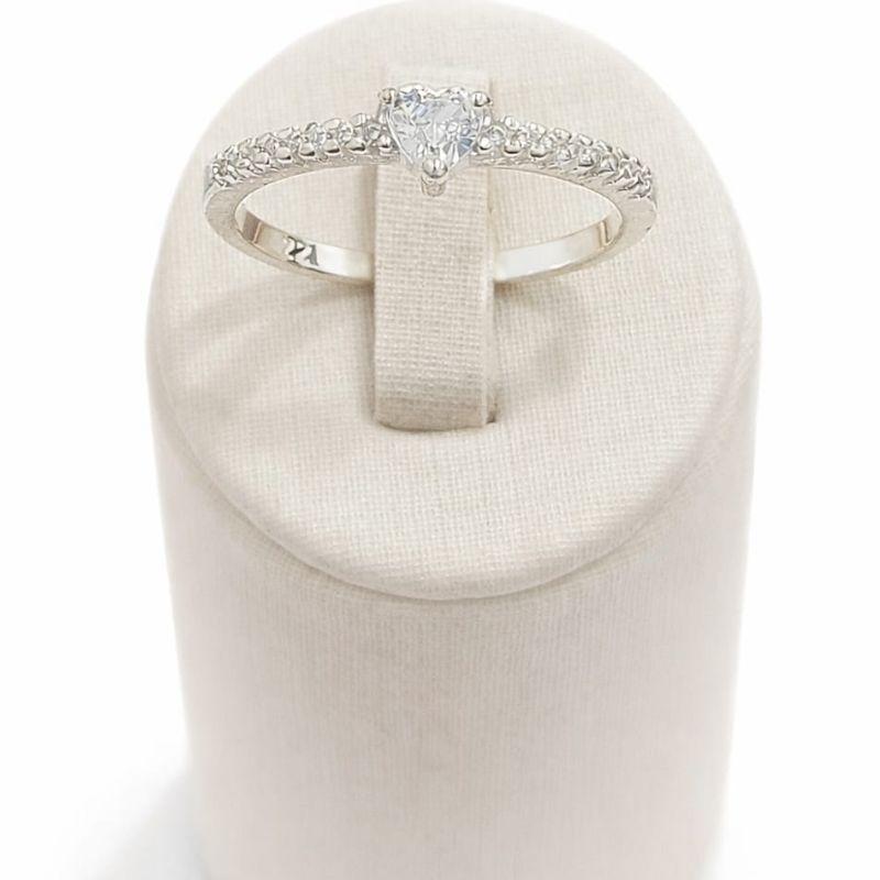 ANEL CORACAO C/ZIRC. CRISTAL