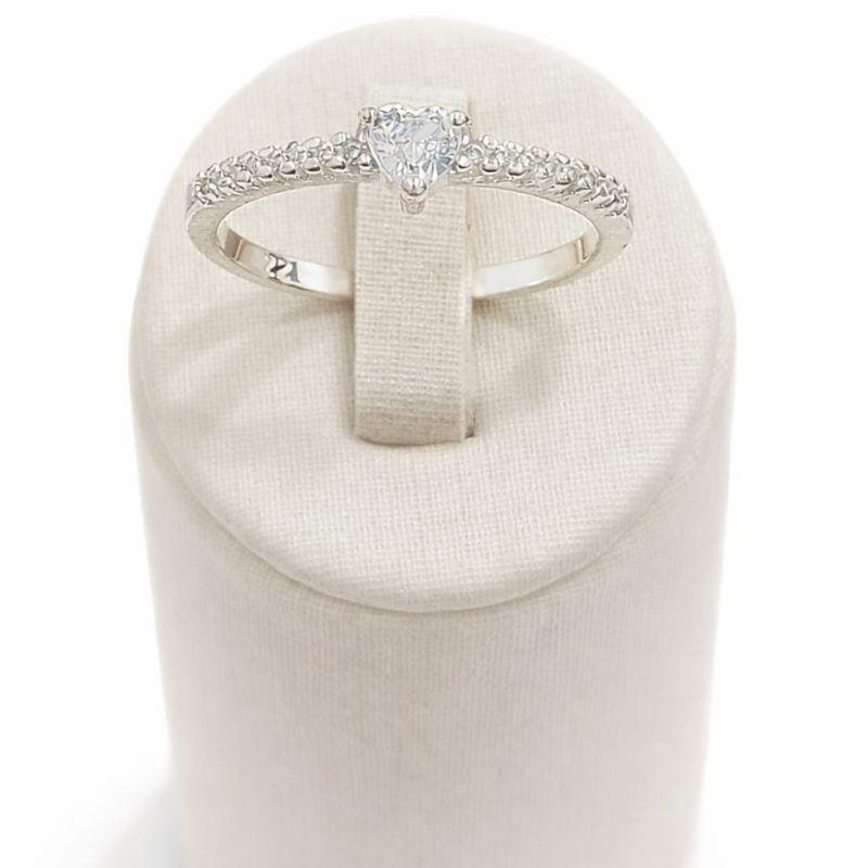 ANEL CORACAO C/ZIRC. CRISTAL