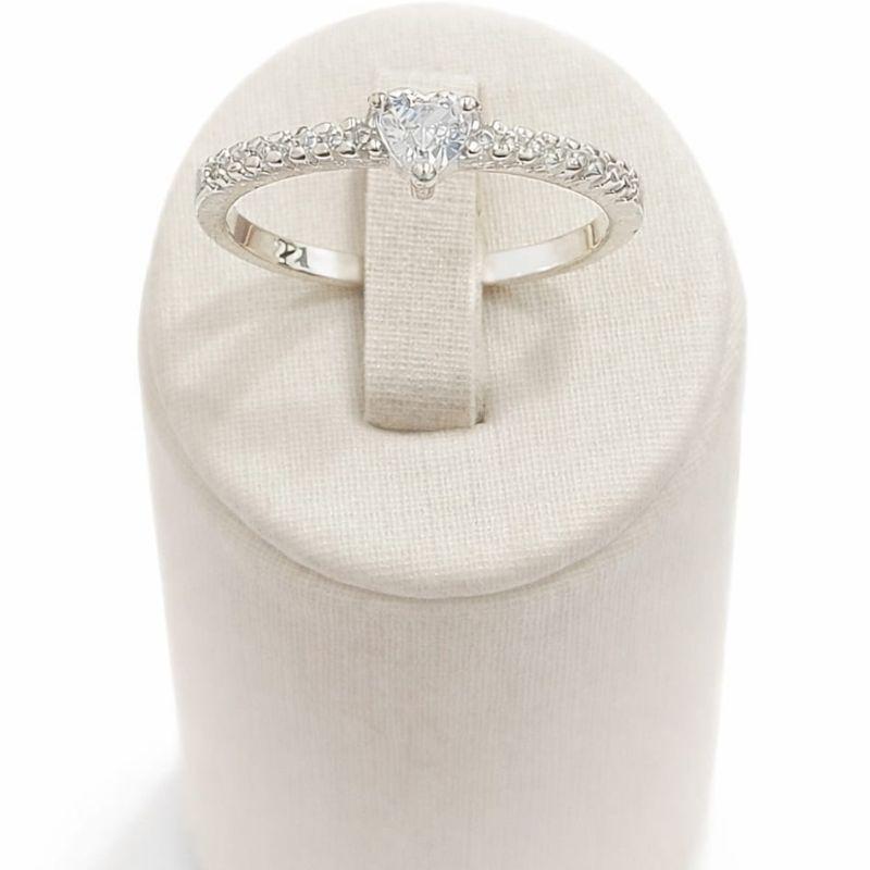 ANEL CORACAO C/ZIRC. CRISTAL