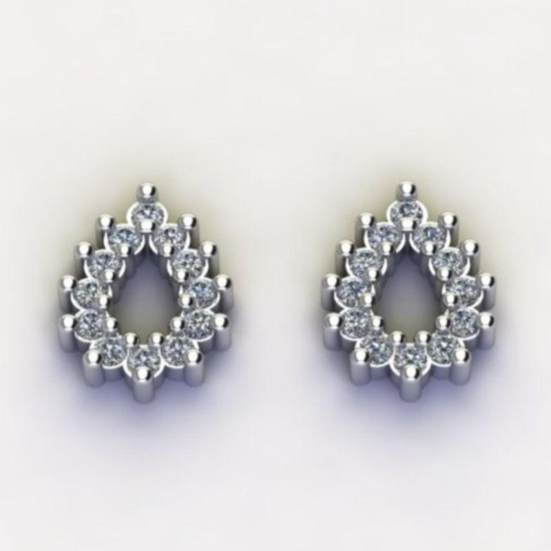 BRINCO GOTA PEQUENO C/ ZIRC. CRISTAL