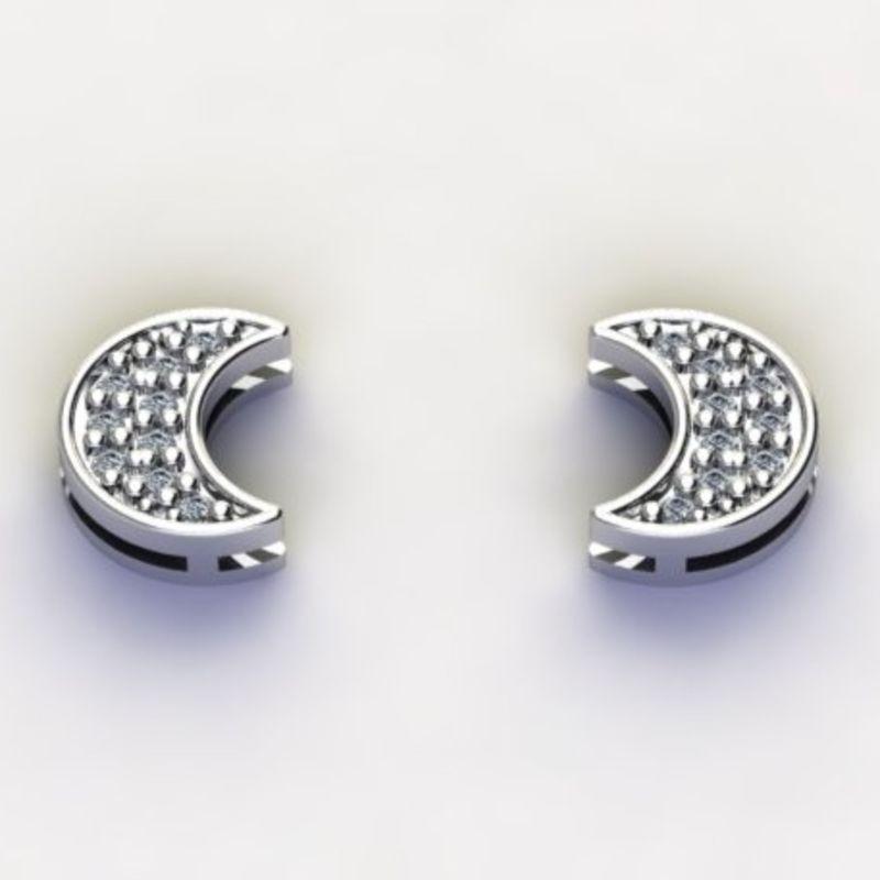 BRINCO LUA C/ ZIRC. CRISTAL