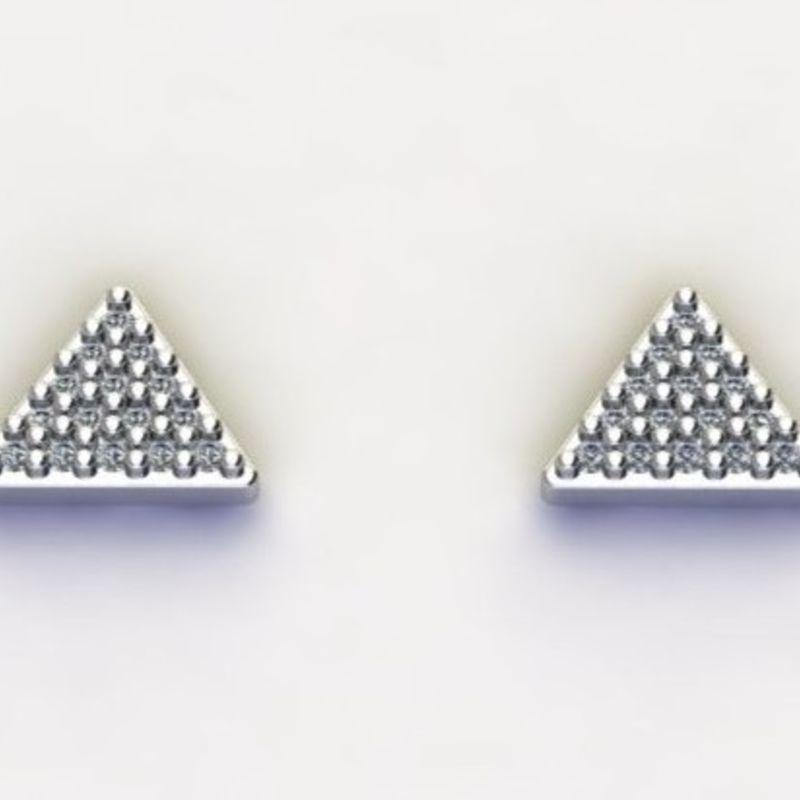 BRINCO TRIÂNGULO GRANDE C/ ZIRC. CRISTAL