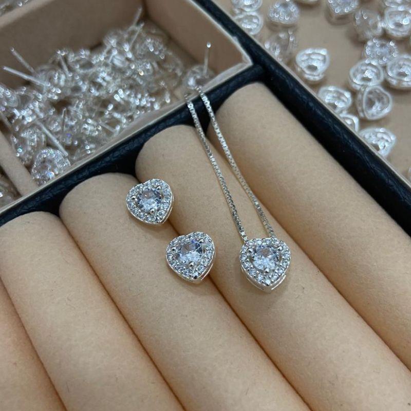 CONJUNTO CORAÇAO CRISTAL