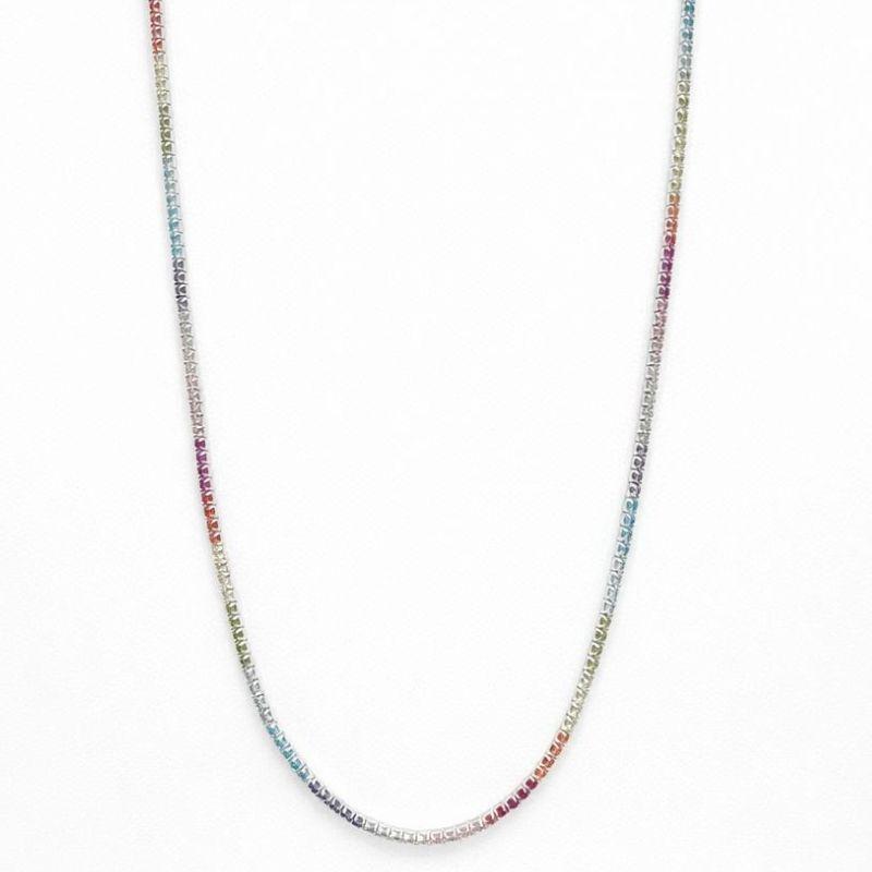 GARGANTILHA RIVIERA COLOR. 35CM + 5 CM EXTENSOR