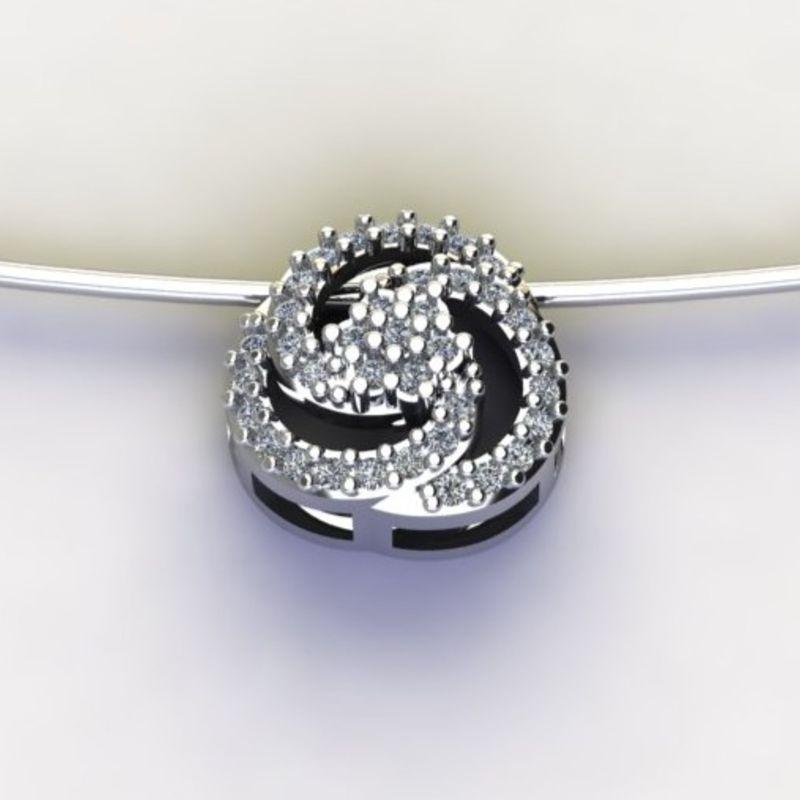 PG CÍRCULO 3 PÉTALAS C/ ZIRC. CRISTAL