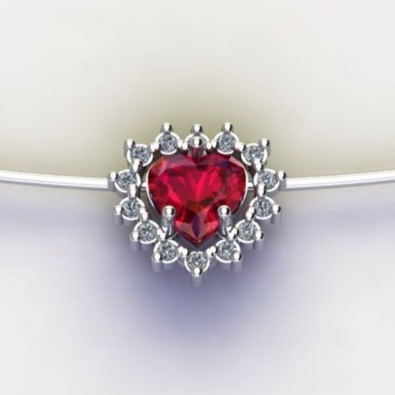 PG GALERIA CORAÇÃO 6X6 C/ ZIRC. CRISTAL