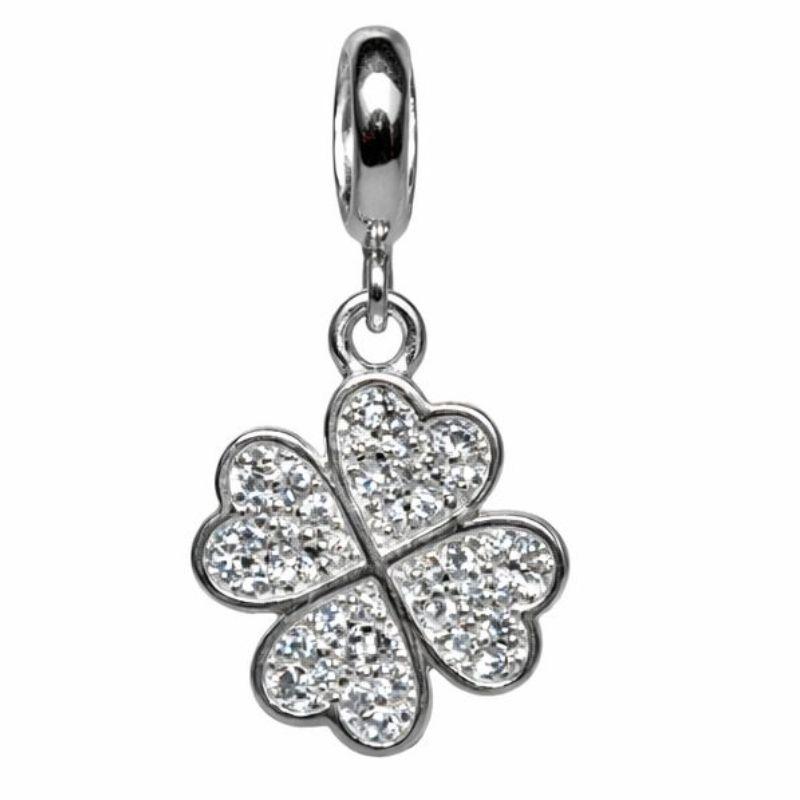 PG TREVO 4 FOLHAS COM ZIRC. CRISTAL