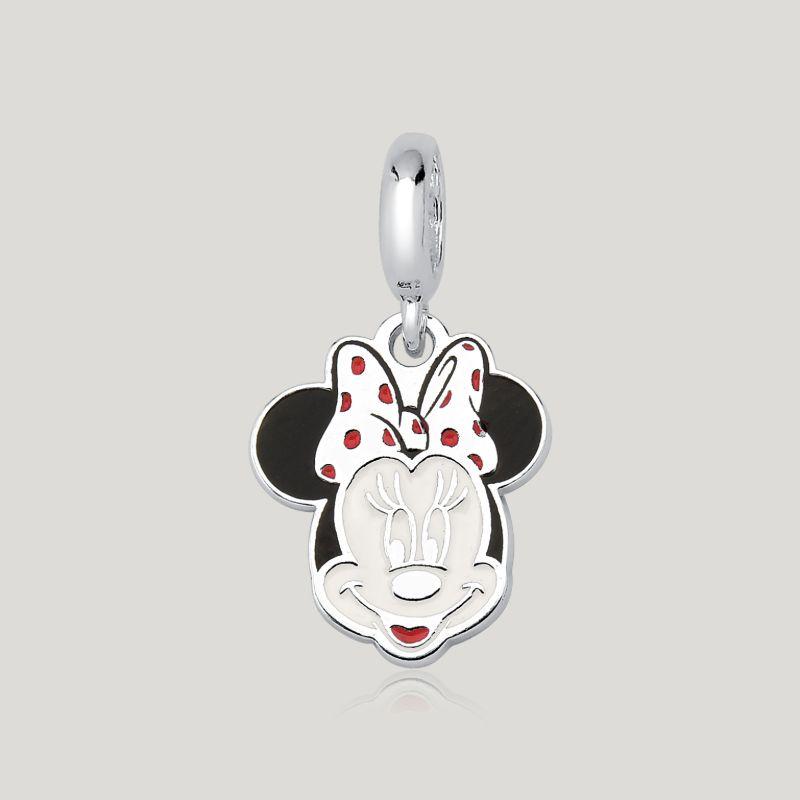 Pingente Minnie Resinado - Prata 925