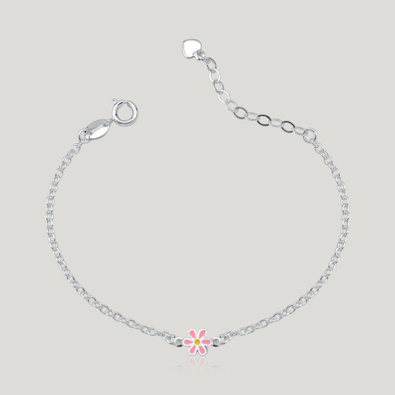 PULSEIRA FLOR C/ RESINA TAM. 15 CM